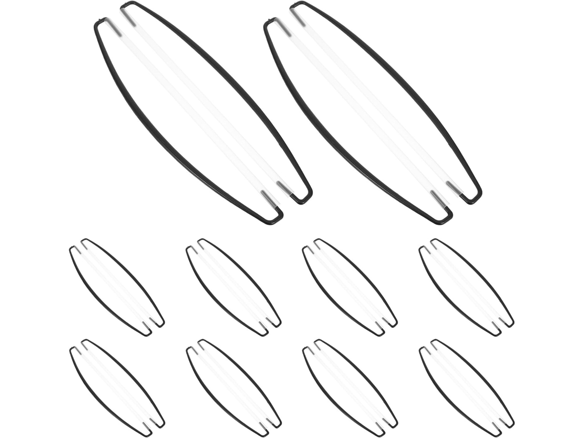 Inoomp Mastros Telescópicos Extensíveis, 10 Pares, 24 Cm, Pretos, Ajustáveis,s Às Intempéries para Banners de CHABERLU