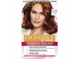 Tinta Permanente L'Oréal Paris Excellence Nº 6.54 Loiro Escuro