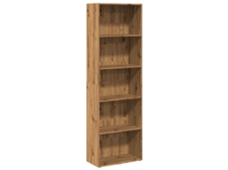 Bookcase, Bookcases Vidaxl Marrom Madeira Processada (n/a)