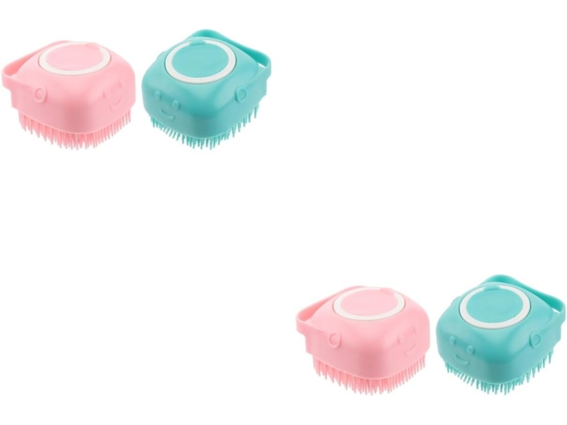Lurelia Kit De 4 Escovas De Banho Para Bebé De Cuidado Corporal, Massagem Suave E Limpeza Profunda