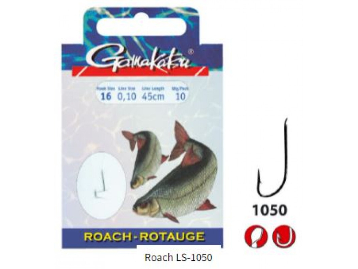 Conjunto de 10 Ganchos GAMAKATSU Roach Ls-1050