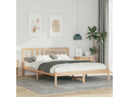 Vidaxl Estrutura Da Cama Com Cabeceira Castanho 160 X 200 Cm