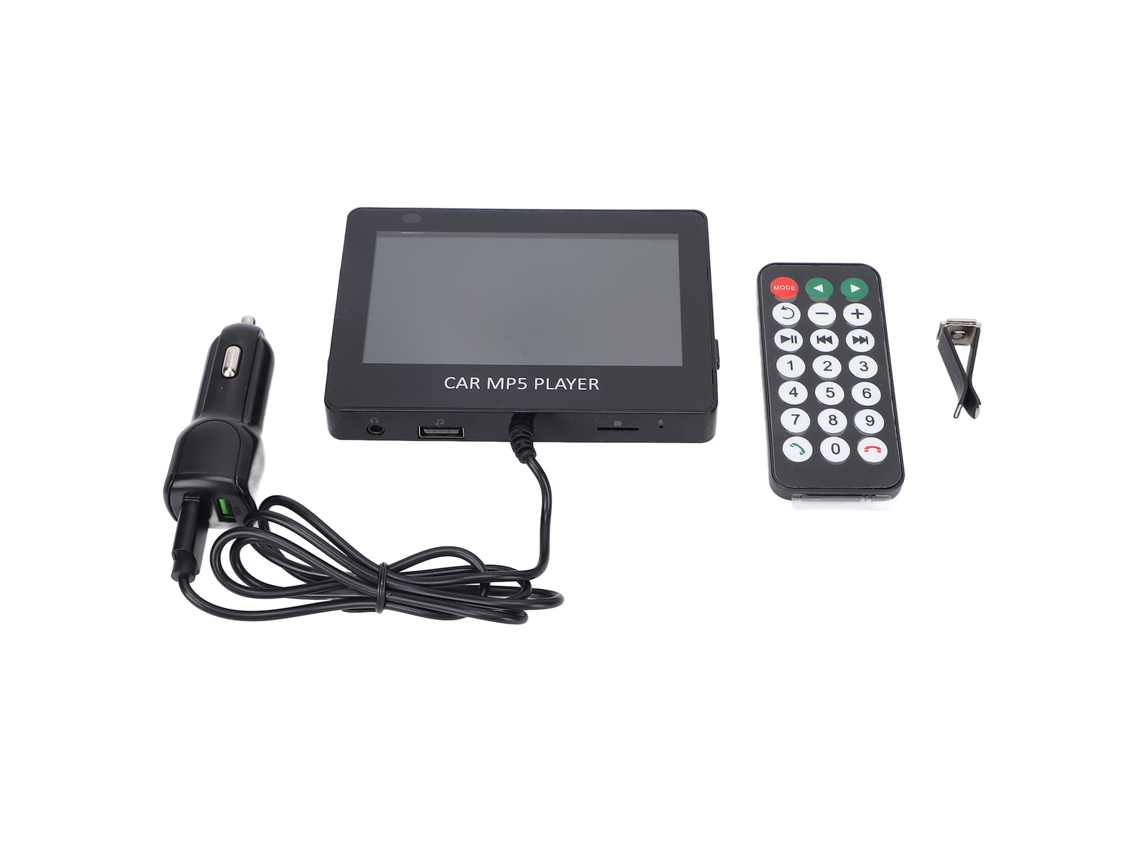 Reprodutor Mp5 Automotivo Sem Fio 4.3 Polegadas Bluetooth 5.0 Multifuncional com Controle Remoto