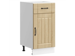 Kitchen Base Cabinet, Kitchen Base Cabinets Vidaxl Marrom Madeira Processada (n/a)