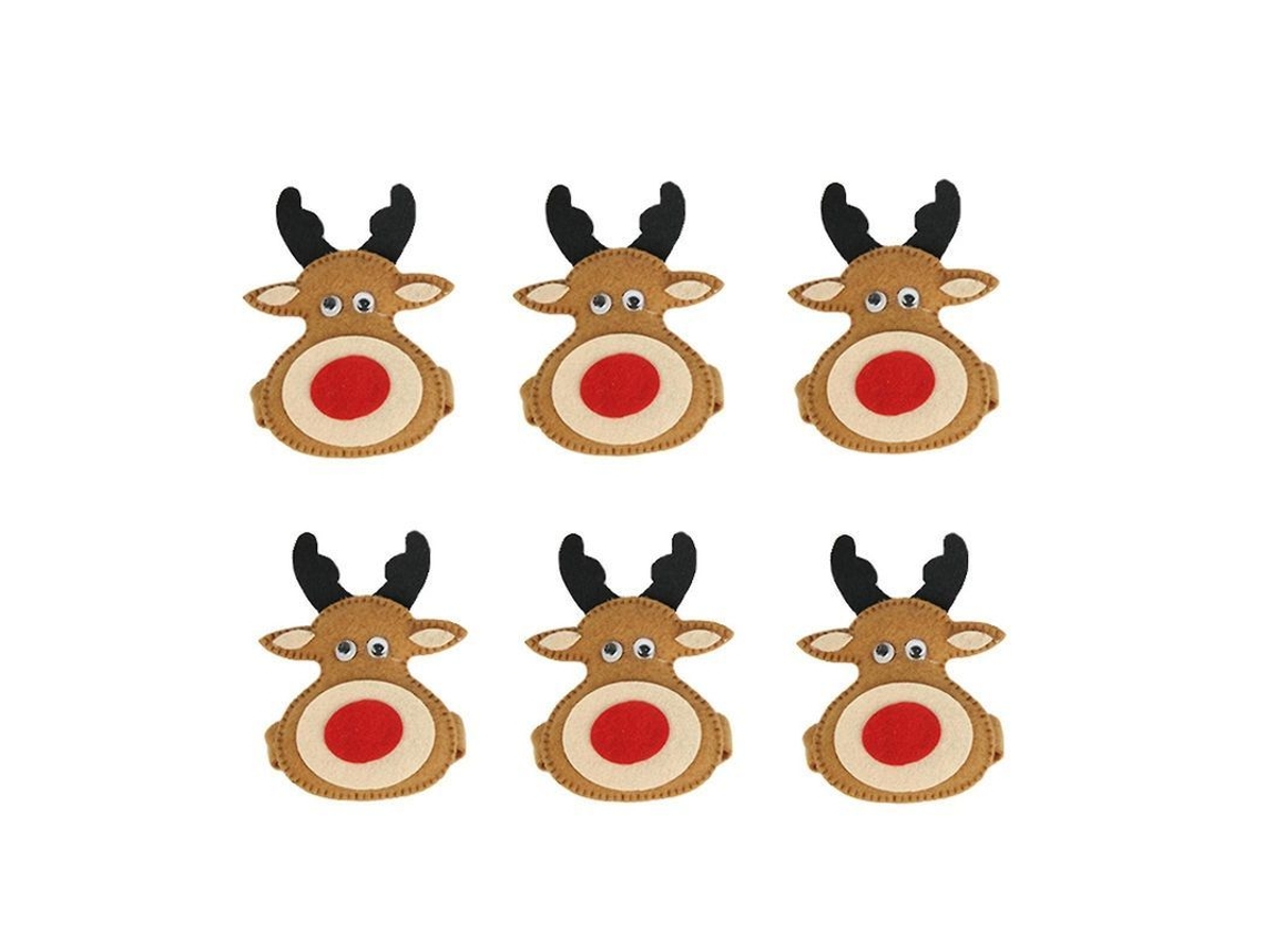 Anéis De Guardanapo Natalinos Criativos Multiusos Para Festa Temática De Natal