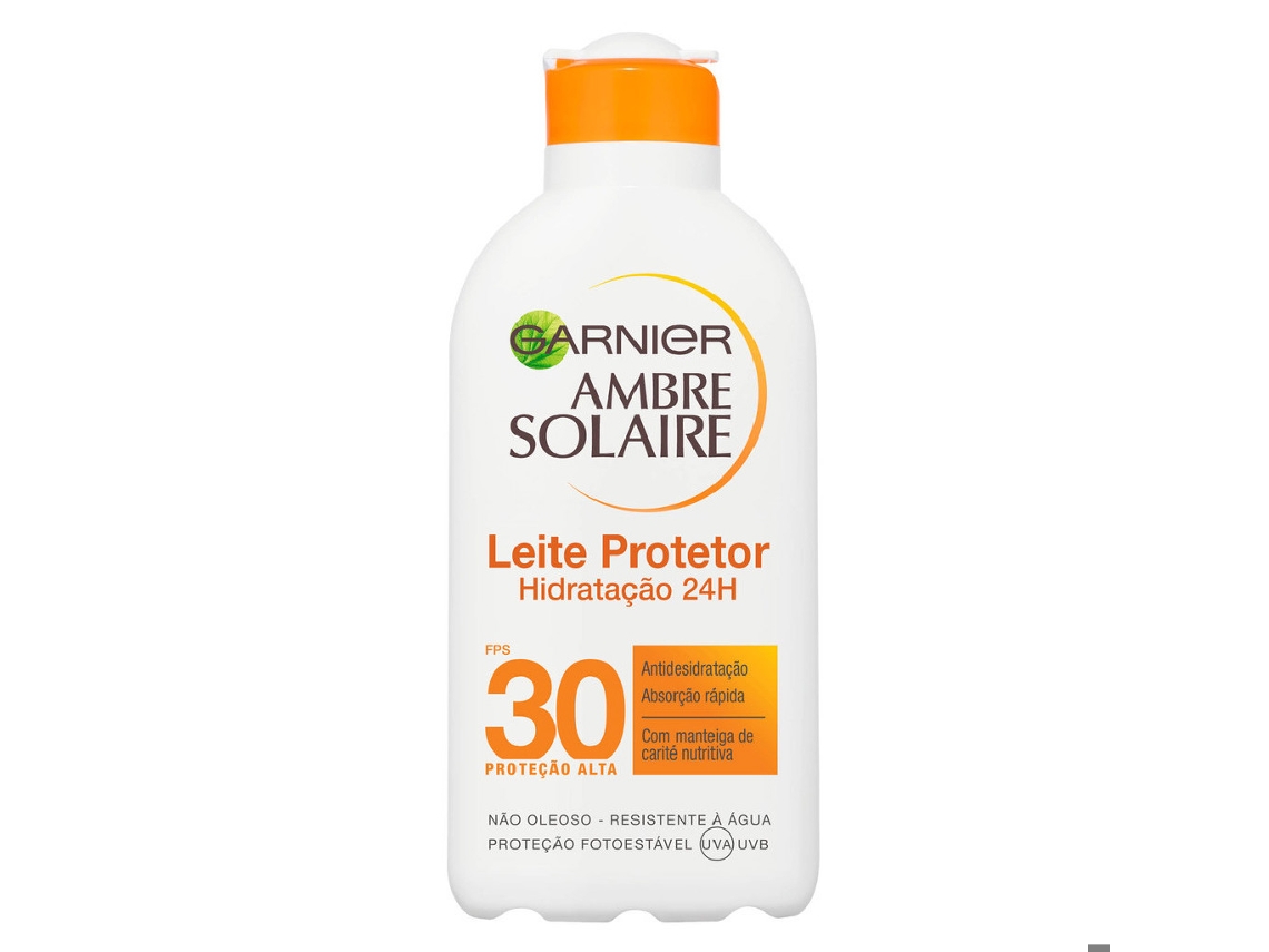 Protetor Solar Leite Ambre Solaire Hydra 24h Protect FPS 30 GARNIER emb. 200 ml