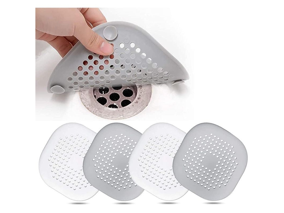 Protector de Desagüe de Silicona con Ventosas Filtro para Fregadero de Cocina y Baño Colador Anti pelo y Residuos S/MARCA