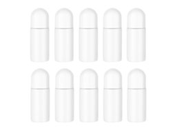 10 Unidades De Garrafas Rotativas Recarregáveis Vazias De 50ml Para Óleos E Cosméticos