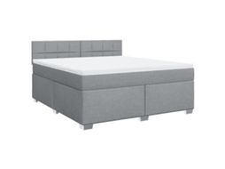 Box Spring Bed, Box Spring Beds Vidaxl Cinzeto Tecido (180 X 200 Cm)