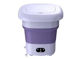 Lavadora Plegável 9l Portátil, Para Meias/cuecas Sfushos (roxo, Norma Europeia)