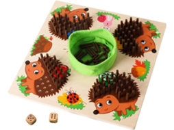 Jogo De Ouriço Com Varetas, Brinquedo Madeira Para Desenvolvimento Da