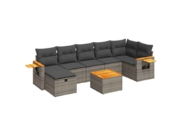 Garden Sofa Set, Garden Sofa Sets Vidaxl Cinzeto Rattan / Vime (n/a)