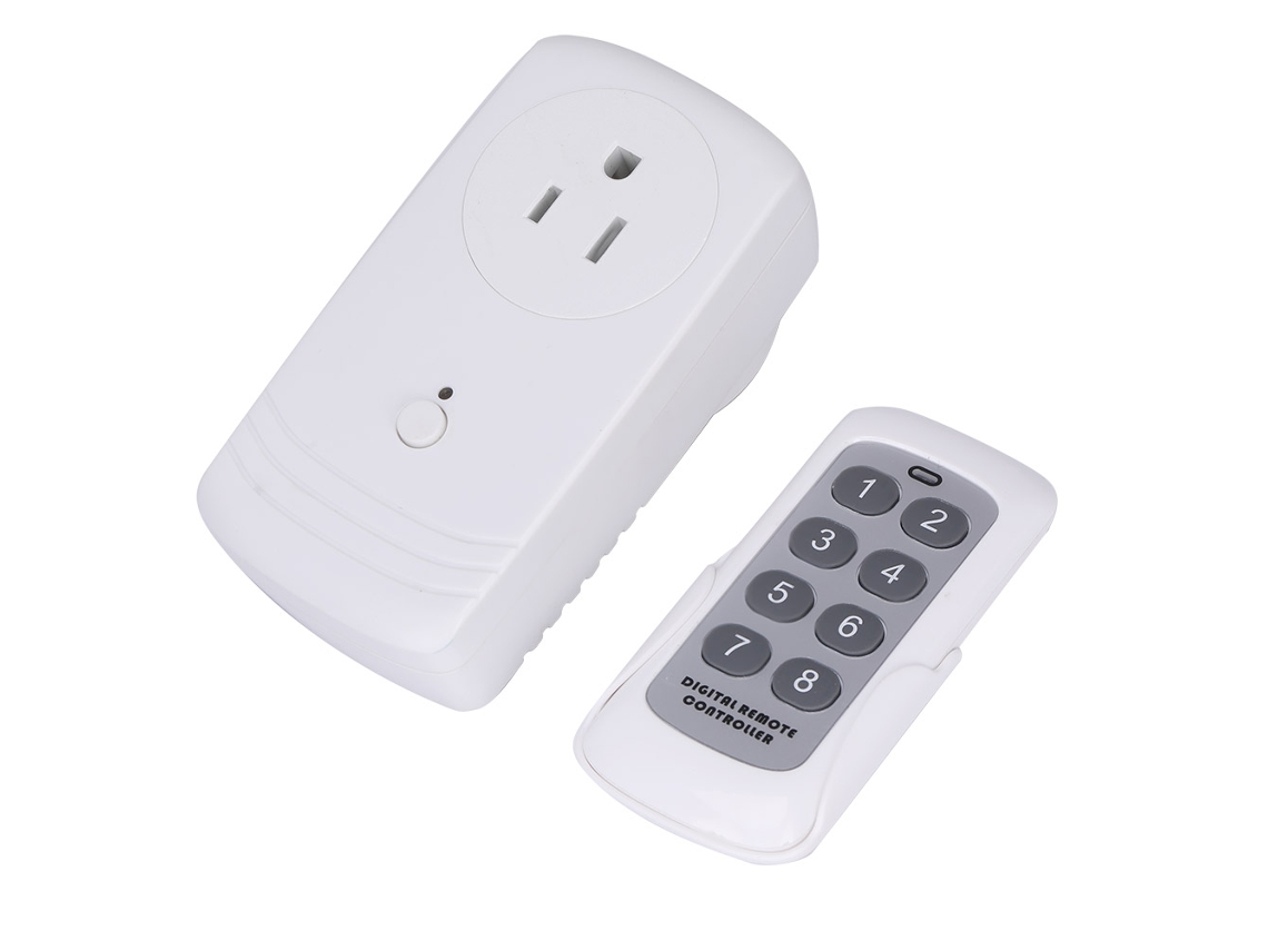 Laxiscreed Interruptor De Controle Remoto Eua Com Longa Distância E Compatível Com Diversas Voltagens