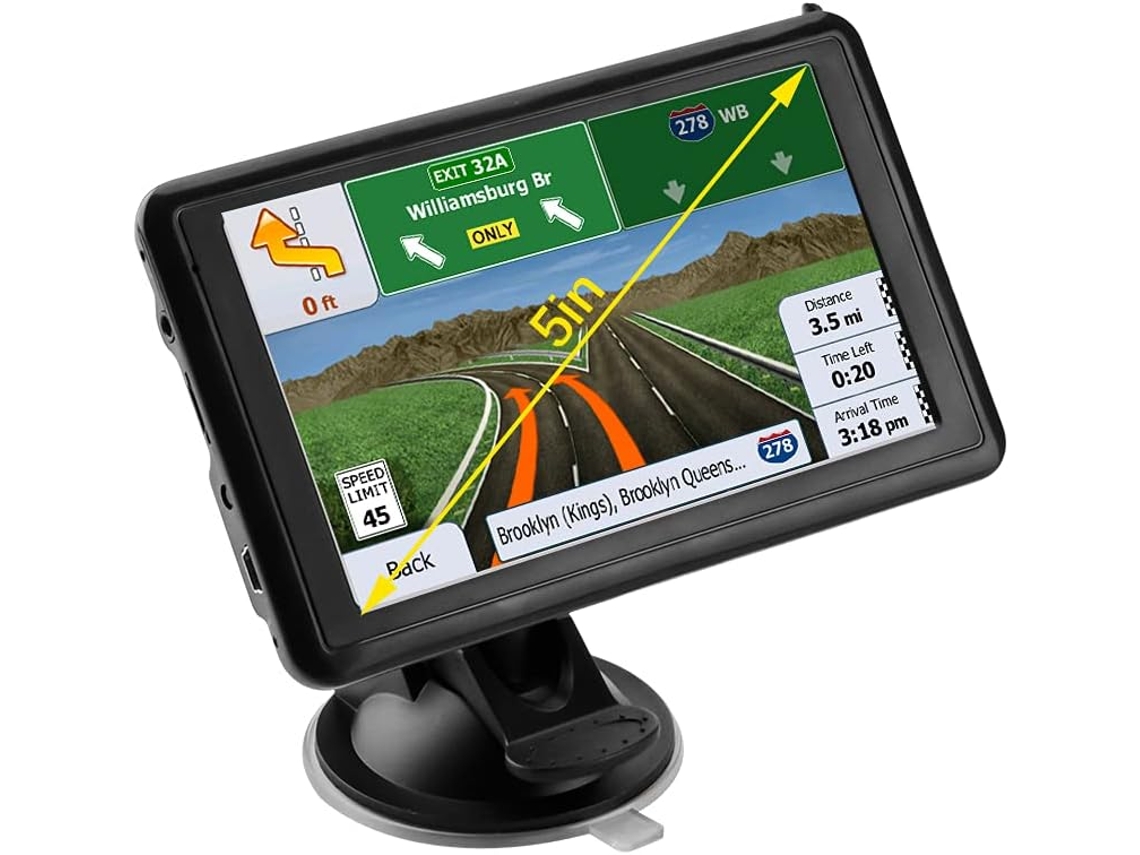 Navegador Gps Automotivo Hd De 5 Polegadas