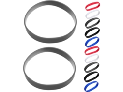 Homsfou 50 Pulseiras de Silicone Sólido para Festas