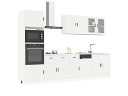 Vidaxl 7 Peças Armário De Cozinha Conjunto Porto Branco