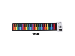 Mali piano de Rolo 49 Teclas Flexível Portátil Usb Recarregável para Crianças Iniciantes