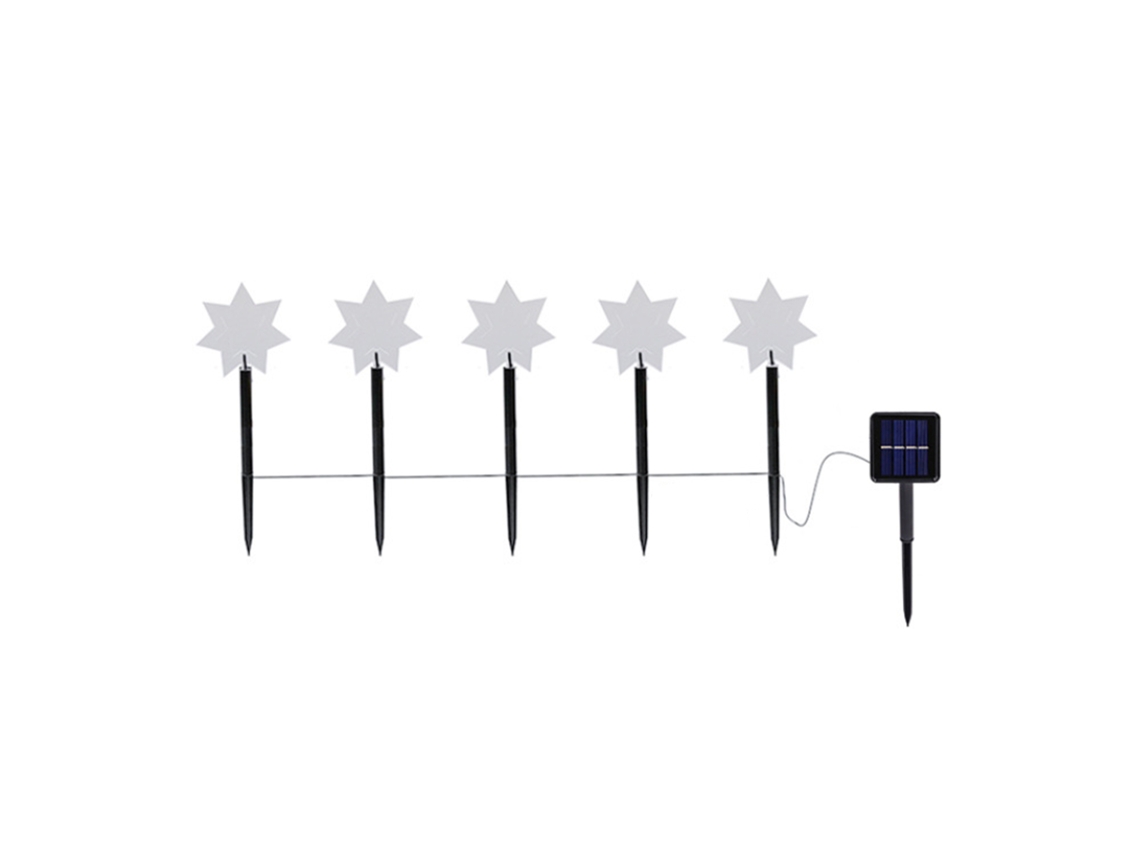 Laxiscreed Luz De Estrela Solar Para Jardim E Exterior, Iluminação De Natal E Paisagismo