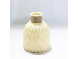 Vaso De Plástico Imitación Cerámica Resistente A Caídas Decoración Hogar Boda Salón Oficina Beige Blanco