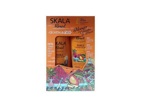 Kit Shampoo Condicionador Manga e Castanha Do Pará SKALA Brasil 650Ml
