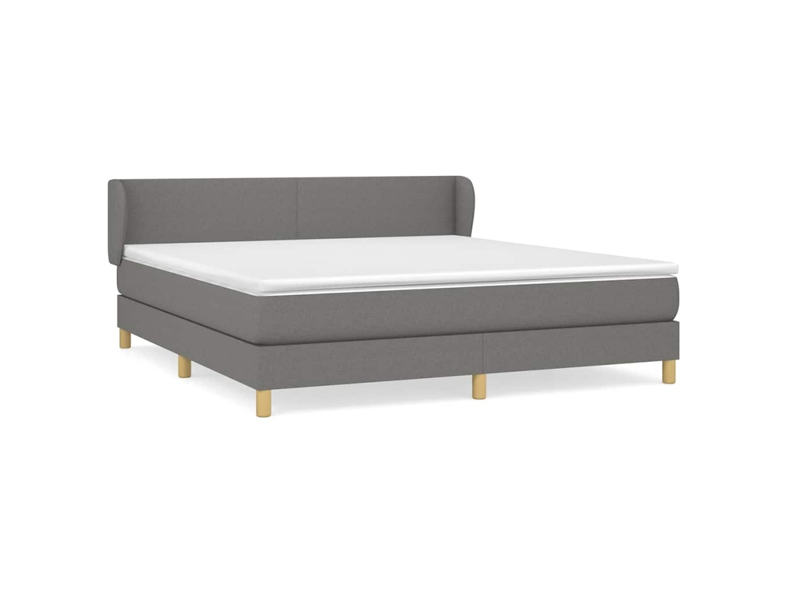 Box Spring Bed, Box Spring Beds Vidaxl Cinzeto Tecido (180 X 200 Cm)