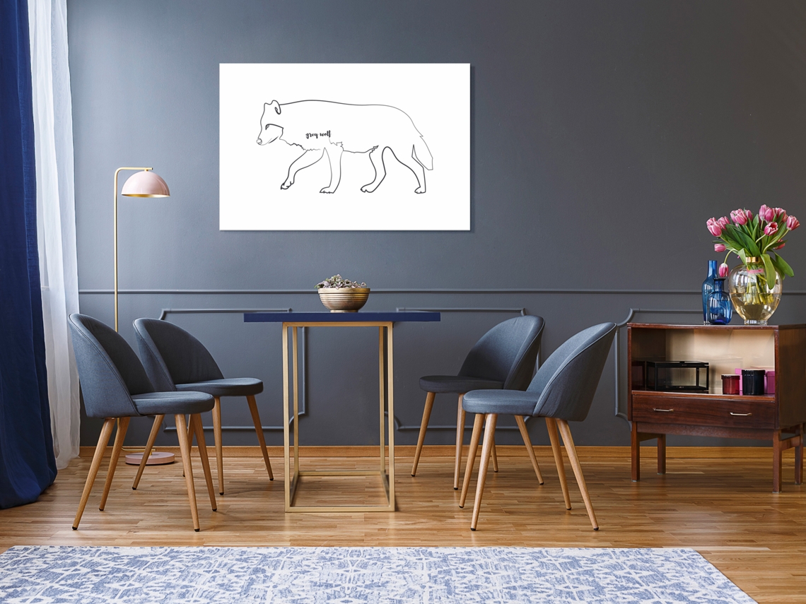 Quadro ARTGEIST Wolf (1 Part) Wide (90x60)