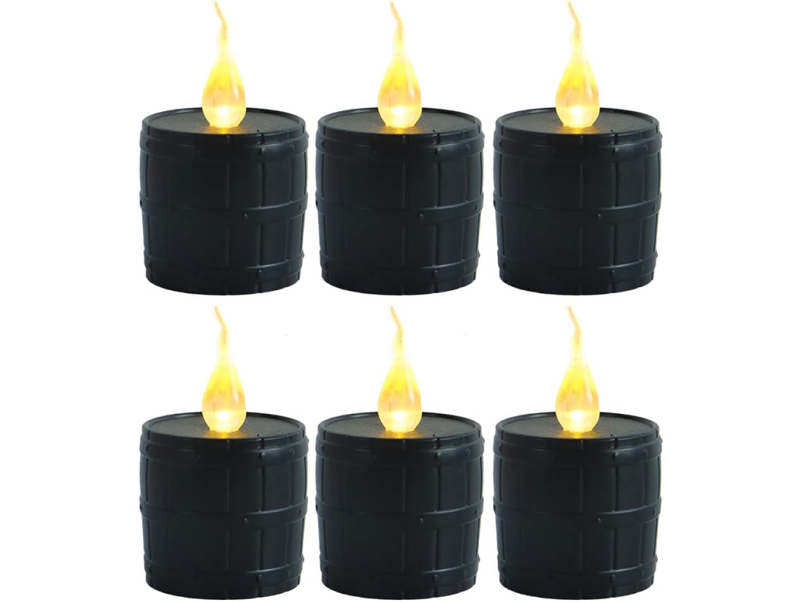 Vela Led Decorativa Sem Chama, Conjunto De 6 Velas, Para Casa E Mesa
