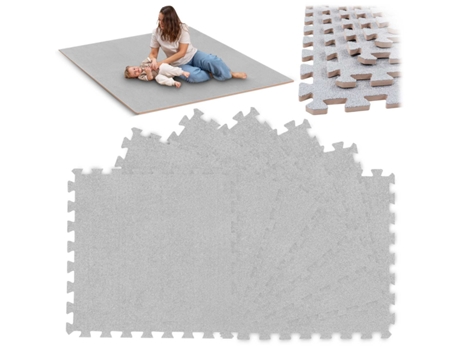 Tapete Puzzle de Espuma Massivo 180 x 120 cm - Conjunto de 6 Unidades