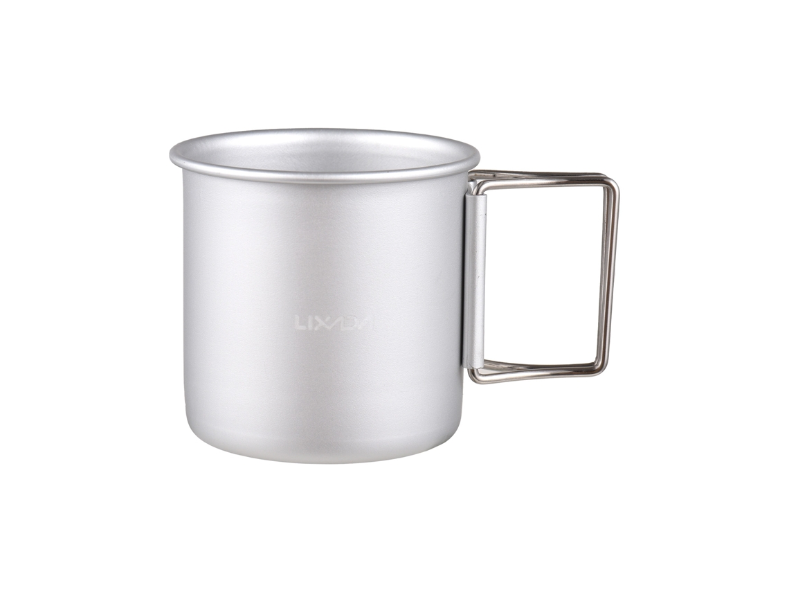 Caneca de Viagem com Alça 250ml Alumínio Leve