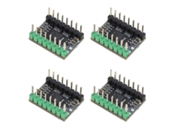 4pcs Stepper Driver With Heat Sink For Genius Pro/sw-x2/hornet 3d Printers Motherboard Mute Direct