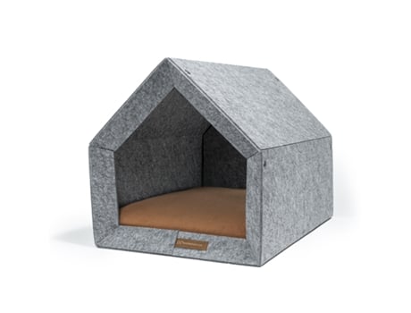 Casota Pethome Ecological Dog Kennel REXPRODUCT (Cinzento Claro E Laranja - M)