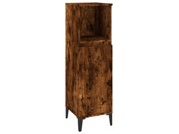 Armário de Wc Derivados de Madeira Carvalho Fumado MAISON EXCLUSIVE (30x30x100 cm)