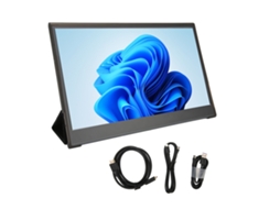 Monitor portátil com tela IPS de 15,6 polegadas, Full HD 1080p e interface HDMI EOOCOO