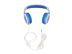 Fones De Ouvido Com Fio Para Crianças Com Limite De Volume E Cancelamento De Ruído Animado Azul