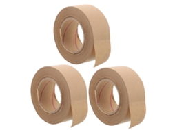 3 rolos de fita adesiva ativada por água para molduras, fita de vedação reforçada para proteção e montagem de obras de arte.