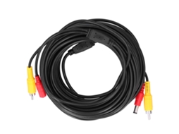 Câble Cctv Portátil 2 Em 1 Câble De Vídeo E Alimentação Rca+dc Para Câmera De Vigilância Reprodutor Dvd 30m 98.4ft