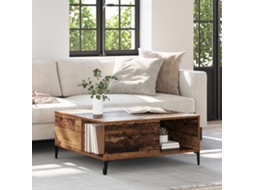 Vidaxl Mesa De Centro Madeira Antiga 80 X 80 X 36,5 Cm