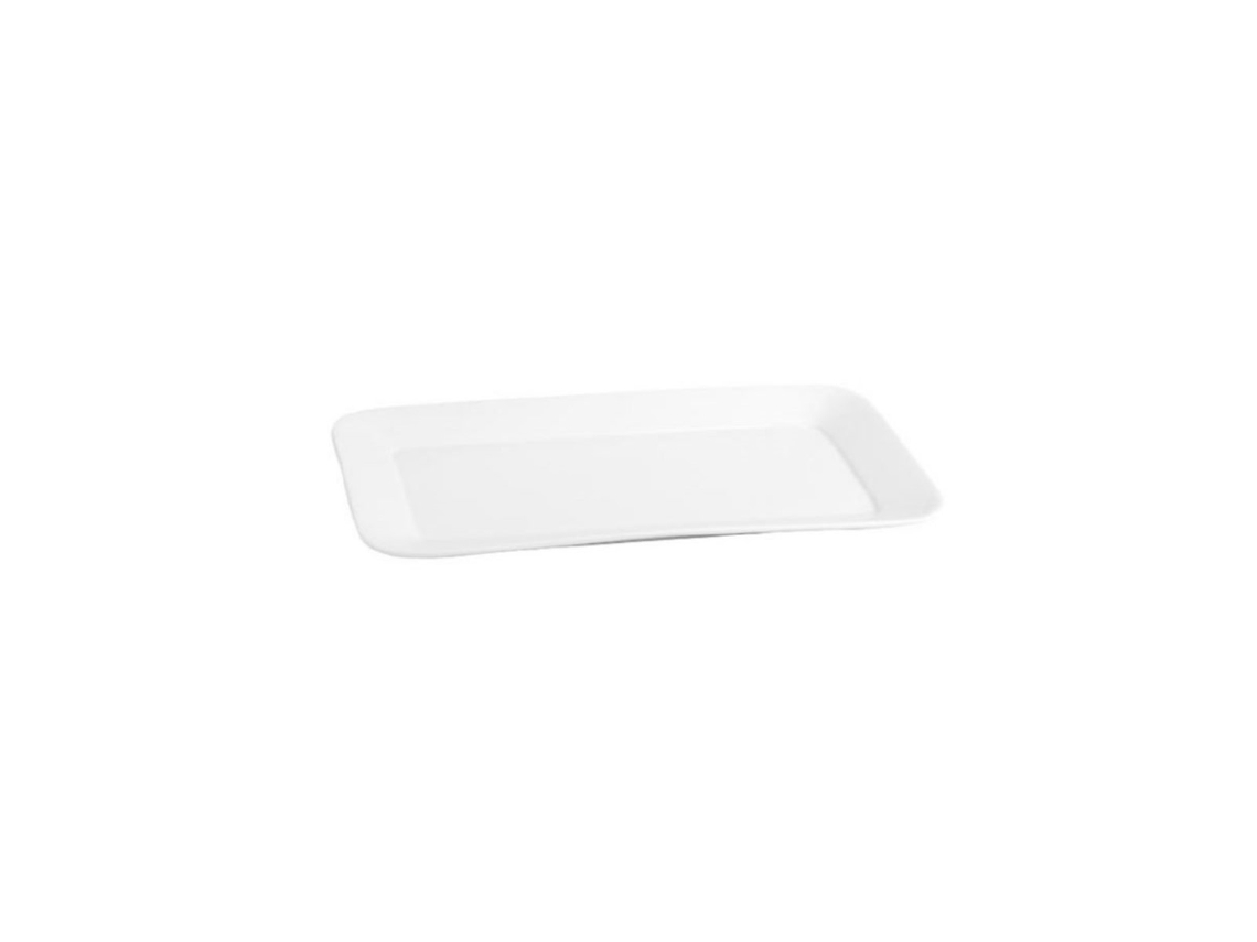 Recipiente De Cozinha Quid Basic Retangular Cerâmica Branco (31 X 18 Cm)