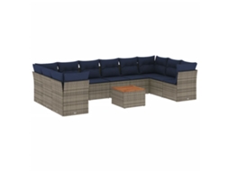 Garden Sofa Set, Garden Sofa Sets Vidaxl Cinzeto Rattan / Vime (n/a)