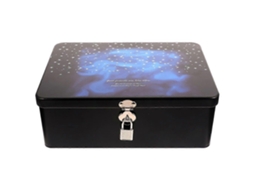Caixa Organizadora Decorativa De Mesa Em Folha De Flandres Para Joias, Com Fecho. Hengjian