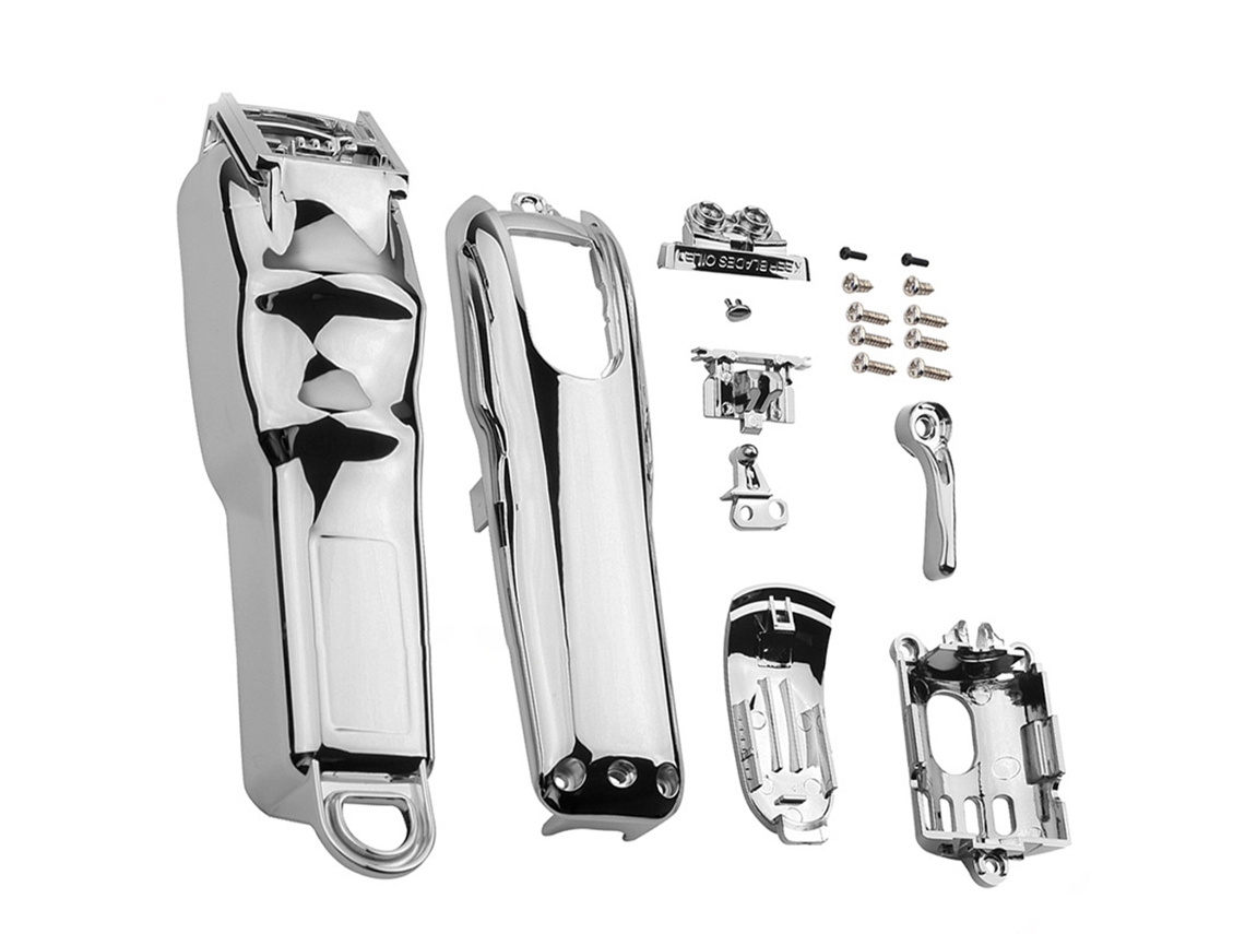 Diy Full Housing Combo Clipper Cover para Wahl Series Magic Clipper Cordless #8148 #8591Trasparent Prateado