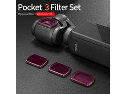 2026 conjunto de Filtros Nd para Dji Pocket 3: Nd16, Nd64, Nd256, Ultra Finos, 3 Filtros de Lente