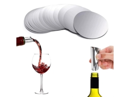 50 Rolhas de Vinho Prateadas BRILVIBERA