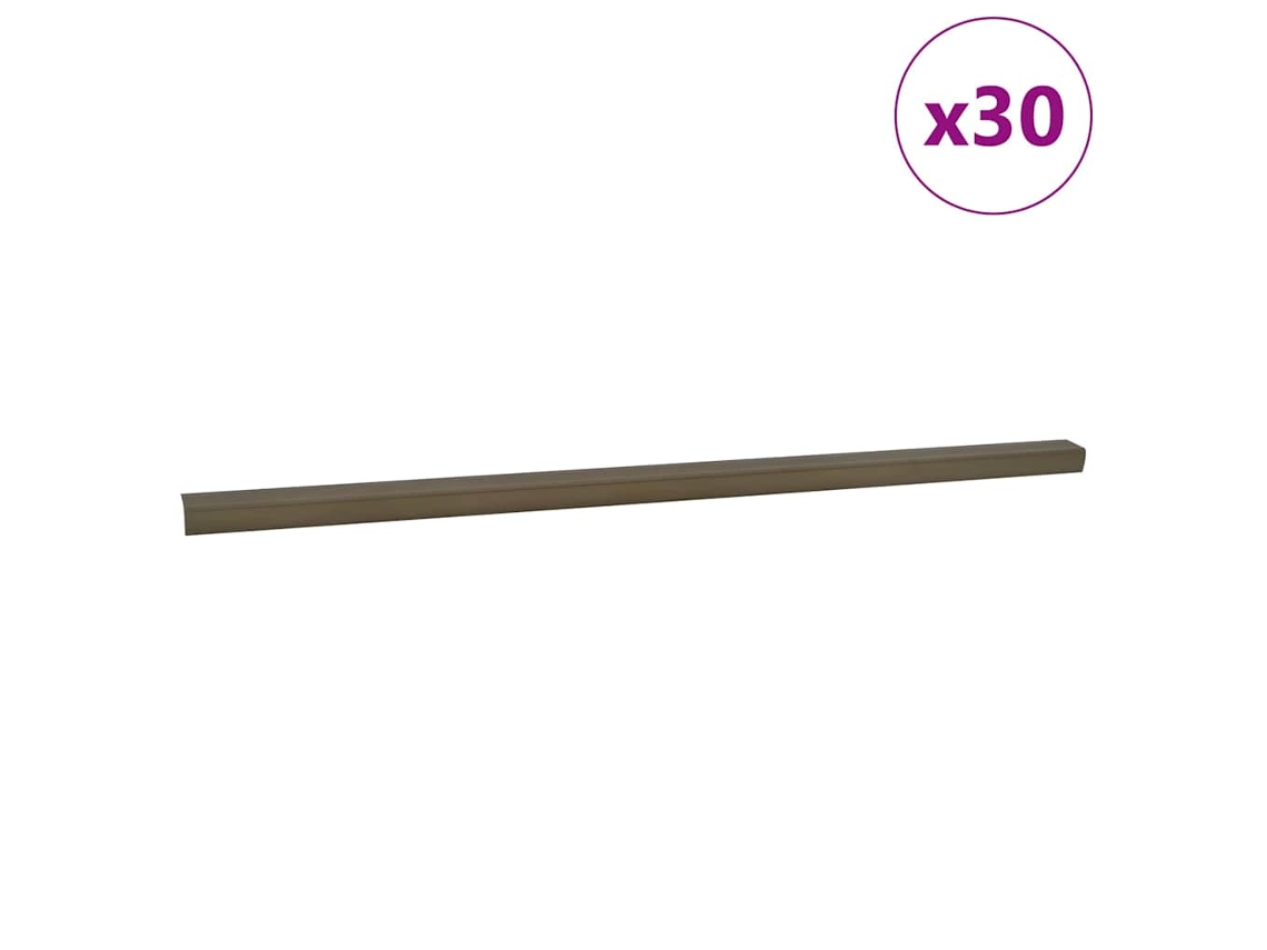 Conjunto 30 Balanças Em L Para Escadas Vidaxl Castanho Alumínio