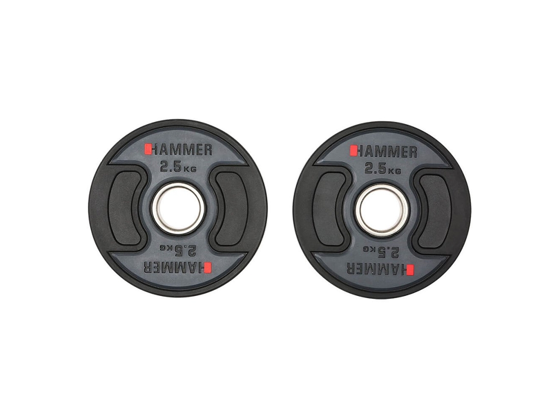 Disco Olímpico 2.5Kg 2 Unidades Prateado 2.5 kgfinnlo