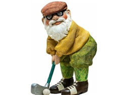 Figura De Gnome Jardim Golfista Ao Ar Livre, Estátua Engraçada De Gnome De Golfe, Decorção De Jardim Para Quintais