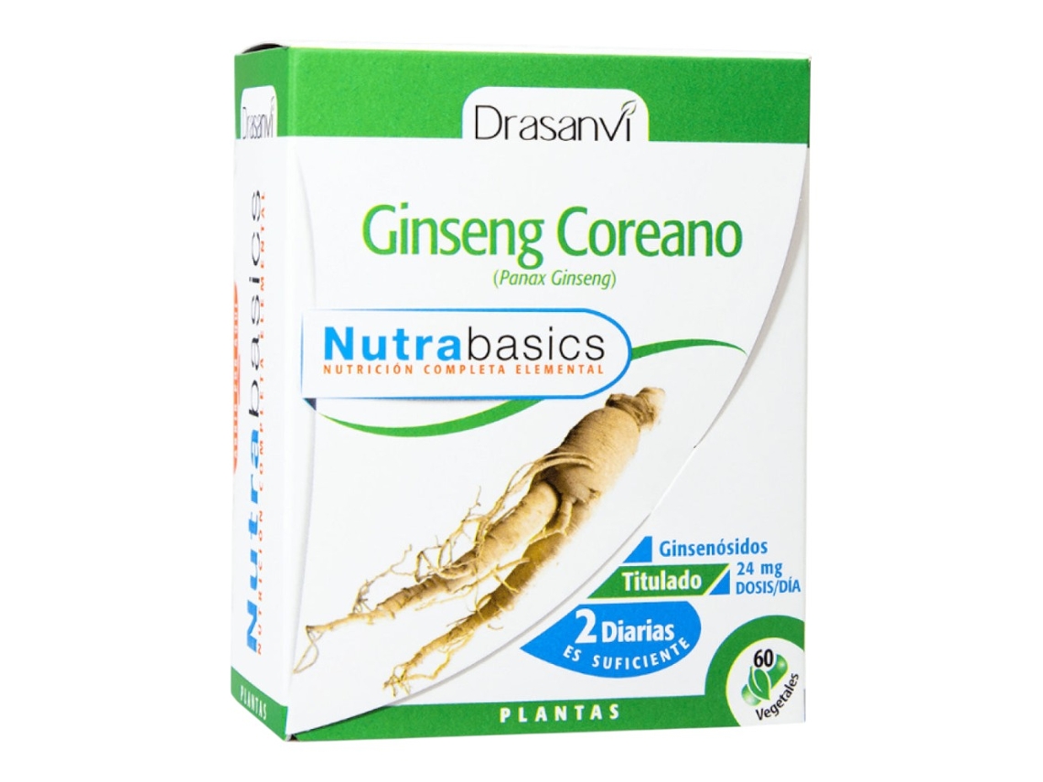 Ginseng Coreano Nutrabasics 60 Caps