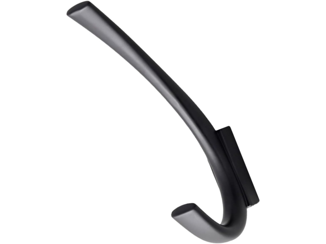 Cabide De Parede Toyvian Em Liga Zinco Preto Com Design Perfurado, Estável E Seguro, Para Roupões E Toalhas, Ideal Para