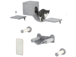 Conjunto de Escalada para Gatos 6 Peças com Plataformas