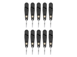 Clip de Pesca com Chave para Prancha de Navegação Preto 10pcs